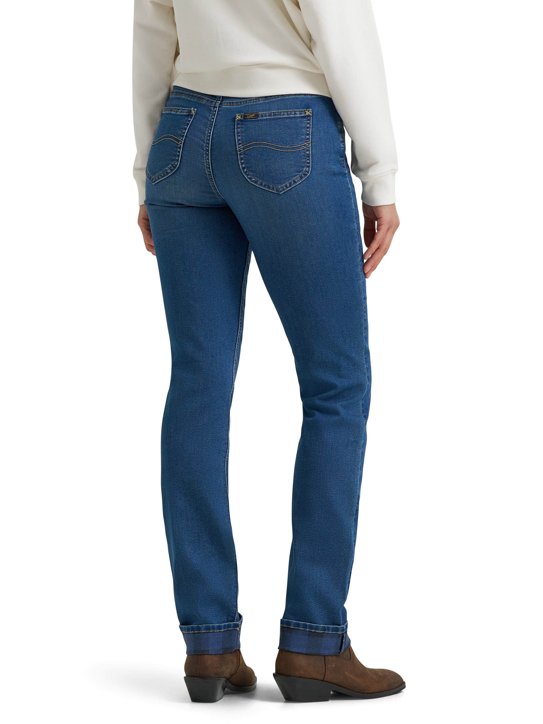  Women's Legendary Lined Straight Leg Denim Jeans - image 5