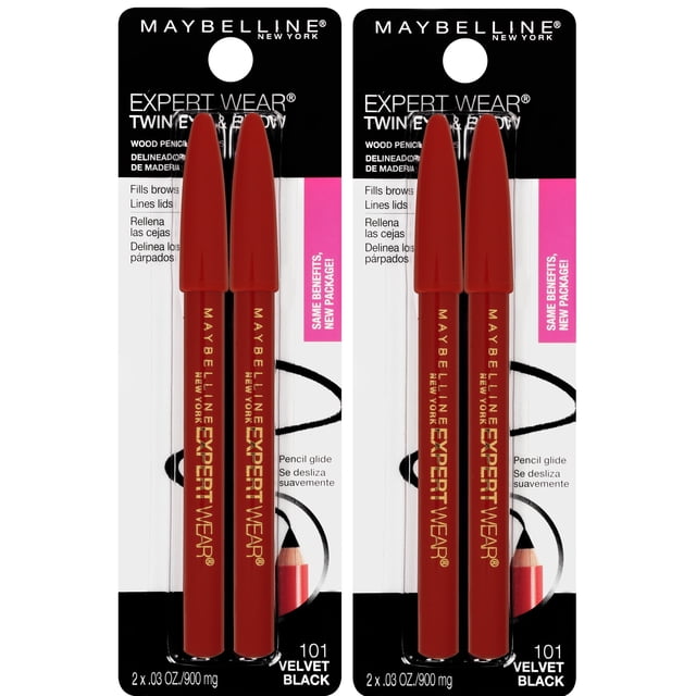 Lápices de maquillaje Maybelline Expert Wear Twin Brow & Eye, 4 unidades Maybelline Maybelline New York