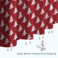 thumbnail image 6 of Red Christmas Tree Pattern Shower Curtain 84"x72" ,Bathroom Decorative Shower Curtains Set with 12 Hooks,Modern Waterproof Washable Shower Curtain, 6 of 6