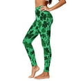 thumbnail image 7 of Hvot&aat Women's St. Patrick's Day Leggings Shamrock Stretchy Tights Yoga Pants Sports Fitness Peach Hip Stretch Pants, 7 of 7