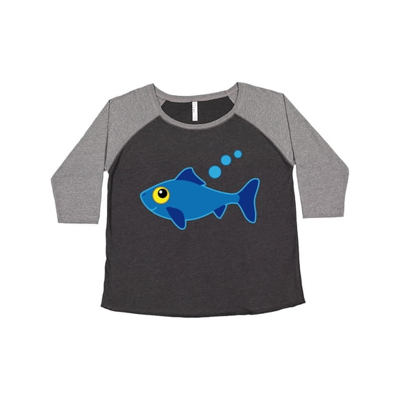 Inktastic Fishing Blue Fish Women's Plus Size T-Shirt