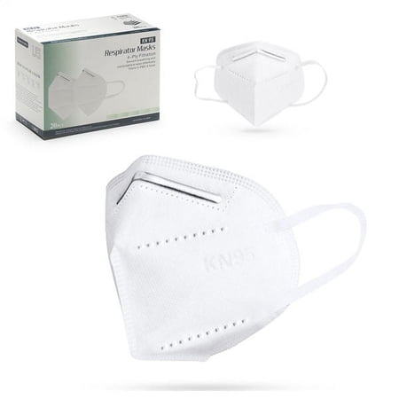 KN95 Face Masks for Adults, 20pc, Respirator Masks, 4-Ply Filtration