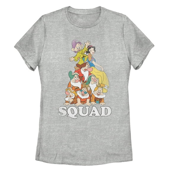 Women's Snow White and the Seven Dwarfs Squad  Graphic Tee Athletic Heather Small