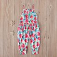 thumbnail image 3 of Toddler Girls Kids Jumpsuit One Piece Floral Dinosaur Playsuit Strap Romper Summer Outfits Clothes, 3 of 8