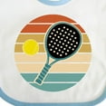 thumbnail image 4 of Inktastic Padel Retro Sunset Boys or Girls Baby Bib, 4 of 4