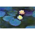 thumbnail image 2 of Vintage Apple Collection 14x10 White Modern Wood Framed Museum Art Print Titled - Monet-Water Lily detail_blur, 2 of 4