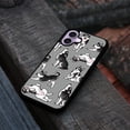 thumbnail image 4 of WIRESTER Shockproof Soft Rubber Cover Case for Apple iPhone 17 6.3" 2025, Siberian Husky Funny Playful Postures On Gray, 4 of 5