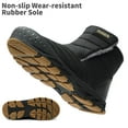 thumbnail image 6 of Earlde Men Women Snow Boots Comfortable Faux Fur Full Lined Black, 6 of 7