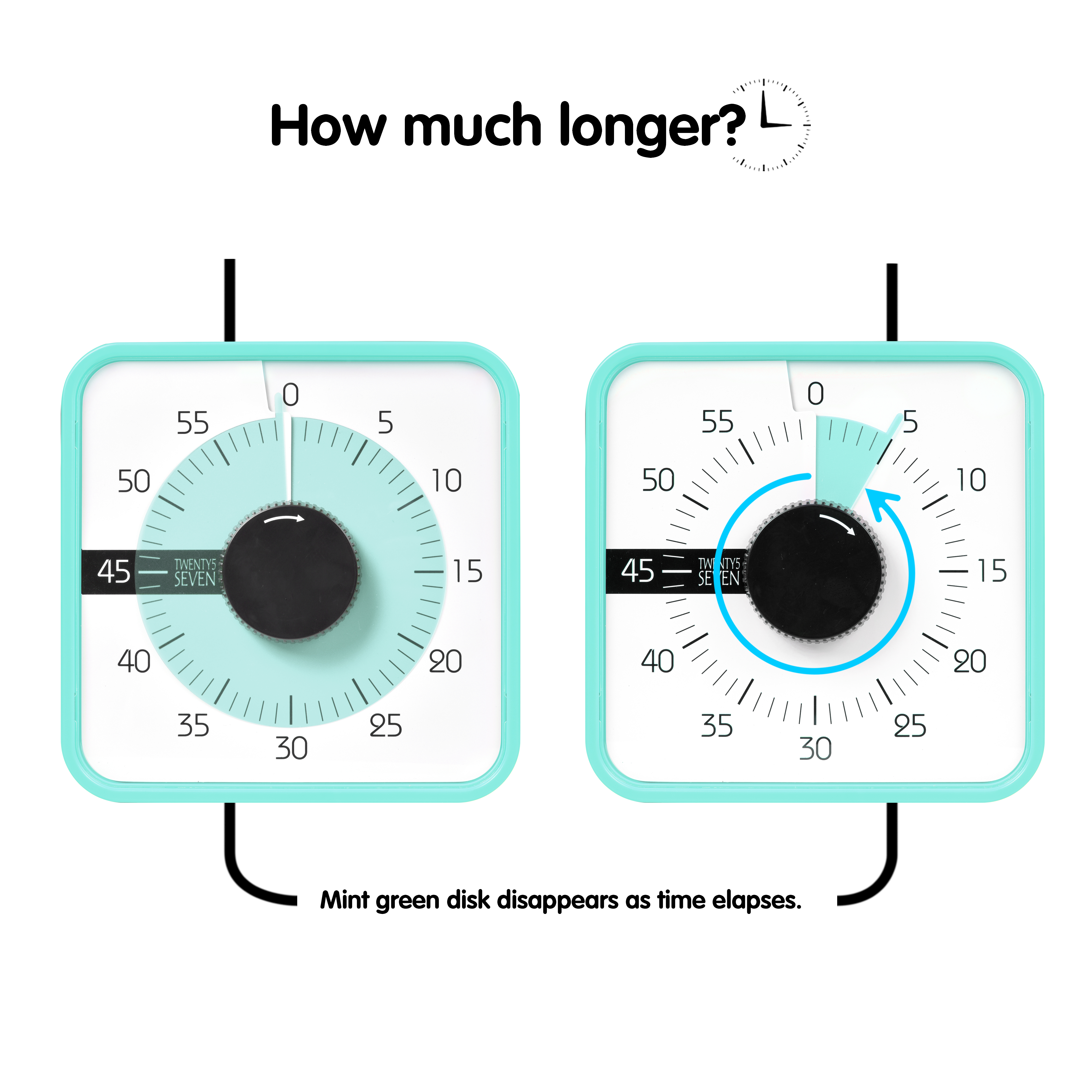 Three Inches Visual Time Timer 3 Inch Visual Timer Visual Countdown Timer - 60 Minute 3 ...