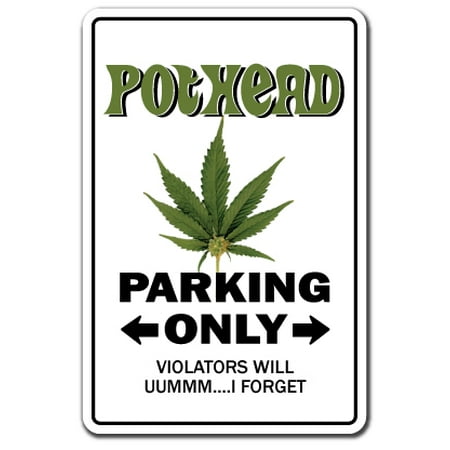 Jane Tall Cuff POTHEAD Aluminum Sign marijuana pot cannabis mary jane 4:20 grass joint | Indoor/Outdoor | 14