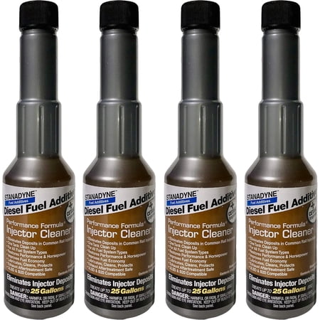 Stanadyne Performance Formula Diesel Fuel Injector Cleaner, Eliminates Injector Deposits, 8 oz, 4 Pack
