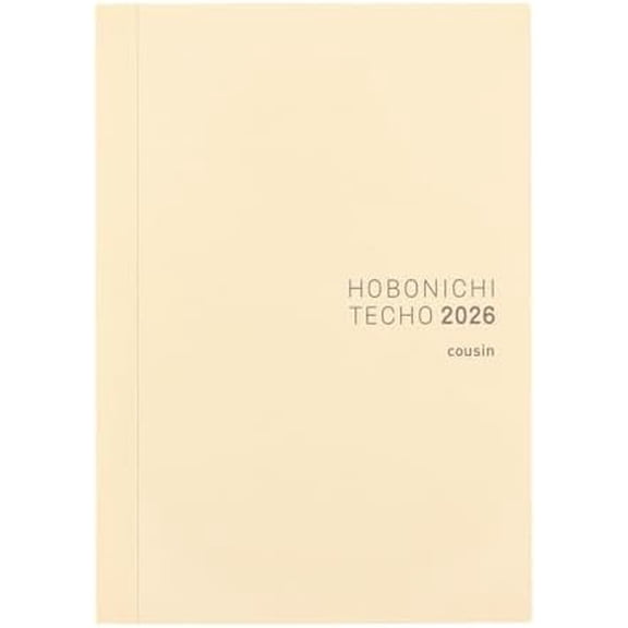 Hobonichi Techo 2026 Cousin Book – A5, Japanese, Daily, Weekly, Jan Start, Mon Start, Planner$$Office