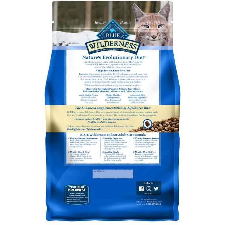 Blue Buffalo Wilderness High Protein Indoor Chicken Dry Cat Food