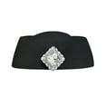 thumbnail image 6 of MOMOJIA Winter Fashion Beret Glittering Rhinestones Decors Comfortable Stewardess Hat, 6 of 18