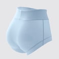 thumbnail image 5 of Resicozy Womens Cotton Underwear High Waisted Full Coverage Briefs Casual Solid Color Ladies Panties Sky Blue 3XL, 5 of 5