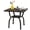 Bronze, variant on VINGLI 21" Cast Aluminum All Weather Round Patio Coffee Table Porch Bistro End Table (White)