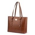 thumbnail image 2 of Bolsa para portátil LOVEVOOK de piel estructurada para mujer 15.6 pulgadas, 2 of 6