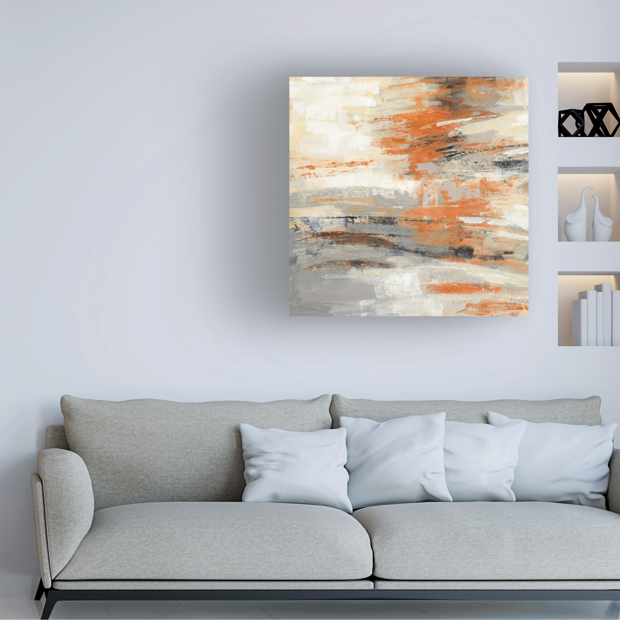 Trademark Fine Art 'Golden Dust Crop Orange' Canvas Art by Silvia Vassileva