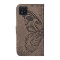 thumbnail image 5 of SaniMore Wallet Case for Samsung Galaxy A12 5G, PU Leather Embossed Butterfly Flip Folio Cover Card Holder [Kickstand][Wrist Strap] All Arpund Protective Shockproof Shell, Grey, 5 of 18