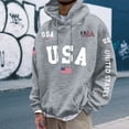 thumbnail image 2 of CONZONE Mens Hoodies Usa Flag Letter Graphic Lined Hoodie for Men Long Sleeve Pullover Hooded Sweatshirt Soft Fall Winter Sweatshirts With Pocket, 2 of 4