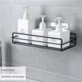 thumbnail image 2 of Injueey Estante de almacenamiento sin perforaciones, estante de baño, baño, cocina, resistente, para colgar en la pared, cesta de almacenamiento de Almacenamiento y organización del hogar Injueey HA023208-00, 2 of 6