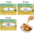 thumbnail image 7 of 50 PCS Set Reusable Aluminum Foil Air Fryer Liners, Round Tin Foil Pie Pans Disposable Aluminum, Non-stick Disposable Air Fryer Liners, Oil-Proof Water-Proof for Cooking, 7 of 7