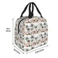 thumbnail image 4 of Kdxio Flamingo Palm Trees Print Insulated Lunch Bag,Reusable Tote Lunch Box for Women Men,Leakproof Cooler Lunch Bags for Work Office Travel Picnic, 4 of 6