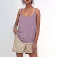 thumbnail image 3 of Womens Tank Tops with Built in Bras Loose Fit Scoop Neck Spaghetti Strap Padded Camisole Top Summer Outfits, 3 of 4