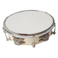 thumbnail image 2 of Pandereta Irfora Tambor de mano de pandereta de 8 pulgadas con instrumento de percusión de jingles de doble fila para niños y adultos Irfora Pandereta, 2 of 4