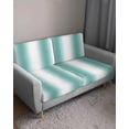 thumbnail image 3 of Aqua Teal White Ombre Couch Cushion Covers Stretch, Washable Sofa Seat Covers Individual Seat Cushion Sofa Slipcovers Modern Abstract Art Farmhouse Gradient Couch Cover Furniture Protector S-1PCS, 3 of 7