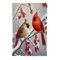 thumbnail image 2 of Shangniulu Winter Cardinal Bird Garden Flags Christmas for Outside 12x18 Inch Double Sided Red Birds on Tree Branch Flag Welcome New Year Yard Flag Farmhouse Outdoor Decor White, 2 of 6