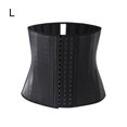 thumbnail image 4 of Qarigey Entrenador de cintura de acero deshuesado Cincher mujer corsé Shapewear práctico multiusos Fitness traje transpirable dulce regalo Ropa interior Negro/L, 4 of 6
