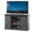 thumbnail image 4 of Twin Star Home Terryville Barn Door TV Stand for TVs up to 60", Dark Gray, 4 of 10