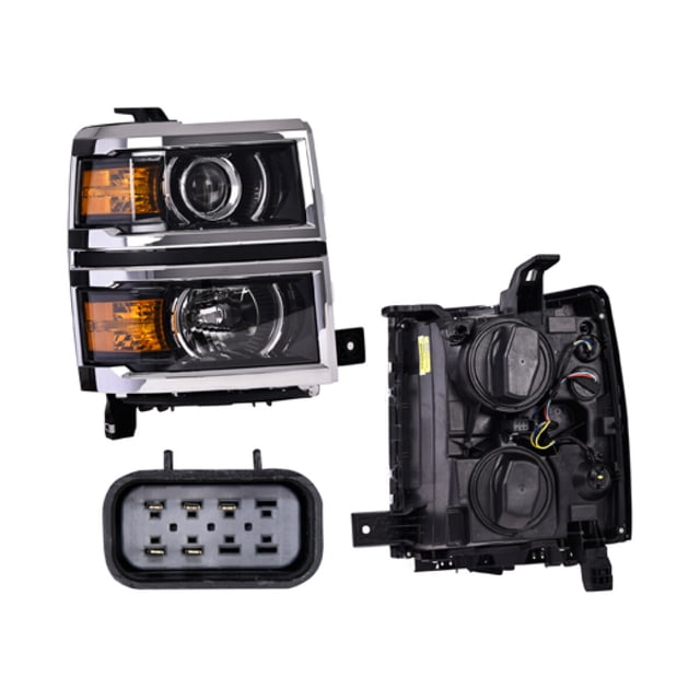 Faro Cheyenne 2014 A 2016 Chevrolet Der Filo Crom C/Lupa DEPO .