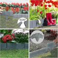 thumbnail image 5 of Césped con aspecto de piedra - Valla de jardín flexible de plástico - Borde de corte - Empalizada de jardín - Perfecta como valla de empalizada decorativa (20 piezas/2,5 m), 5 of 5
