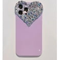 thumbnail image 6 of Cute iPhone 11 Pro Max Case 3D Glitter Sparkle Bling Case for Women Girls, Pretty Rhinestone Diamond Cute Love Heart Pattern Soft Bumper Case Cover for iPhone 11 Pro Max 6.5 Inch, 6 of 13