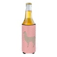 thumbnail image 2 of Carolines Treasures BB7916MUK Llama Pink Check Michelob Ultra Hugger for Slim Cans, 2 of 2