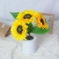 thumbnail image 5 of Sunflower Night Light, USB Rechargeable LED Decorative Lamp for Bedroom, Adjustable Faux Sunflower Potted Light for Home Decor, Desktop Aesthetic Floral Nightstand Lamp, 5 of 7