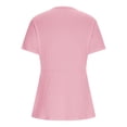 thumbnail image 6 of GUACER Womens T Shirts Casual V Neck Front Knotted Short Sleeve Blouses, 6 of 9