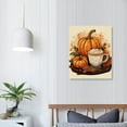 thumbnail image 3 of JRXY Fall Wall Art Decor Coffee Lover Canvas Poster Painting Rustic Autumn Decoration for Home Kitchen Dining Room 12x16 in, 3 of 4