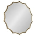 thumbnail image 3 of Kate and Laurel Lalina Scalloped Round Framed Wall Mirror, 33.5" Diameter, Gold, Versatile Mirror for Bathroom Vanity, Bedroom, Living Room, Dining Room, and Entryway, 3 of 7