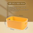 thumbnail image 3 of Plastic Storage Bins, Multiple Colour Organisation Storage Baskets For Kitchen, Cupboard, Office, Bathroom, Toy, Home Tidy Open Storage Bins With Hand, 3 of 5