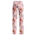 thumbnail image 5 of Bexdxz Halloween Pajama Pants Women Cute Funny Pumpkin Print Pajamas Casual Elastic Waist Pants Fall Pajamas Light pink#2 2XL, 5 of 9