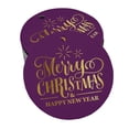 thumbnail image 1 of Inkdotpot Pack Of 50 Merry Christmas & Happy New Year Text Favor Paper Tags Craft Real Gold Foil Hang Tags, 1 of 6