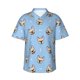 thumbnail image 1 of Balery Cute French Bulldog Camisas hawaianas de manga corta para hombre, camisas playeras de corte holgado, camisas de vacaciones con botones,X-Large, 1 of 7