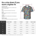 thumbnail image 5 of Pofeuu Fruit Ice Cream Print Hawaiian Shirt for Men Sleeves Casual Button Down Summer Beach Dress Shirts T-Shirts,X-Large, 5 of 7