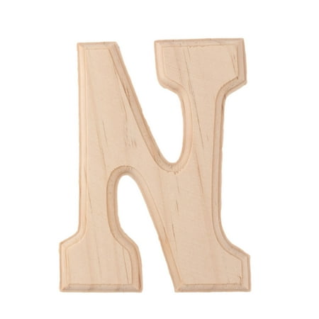 Letter English Alphabet - Home Bedroom Wooden Decor English N Letter Alphabet Free DIY Wall Wood Color