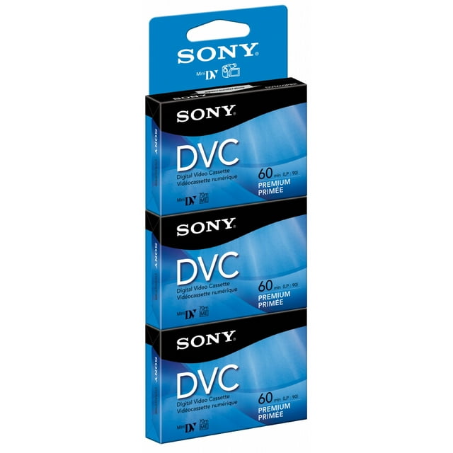 Cinta DVC Sony DVM60PRR/3 de 60 minutos con lengüeta colgante