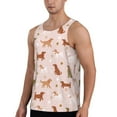 thumbnail image 2 of Gaeub Star Cute Dog Men's Athletic Tank Top, Workout Sleeveless Shirts, Running Tank Tops for Gym, Running, Training - 4X-Large, 2 of 9