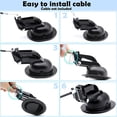 thumbnail image 5 of General Heavy Metal Sofa Chair Recliner Release Handle Replacement Part with Fixing Clip, Suitable for Most of Recliner Sofa Brands, Recliner Handle Size (3 x 3.5 inches) (2) (2), 5 of 5